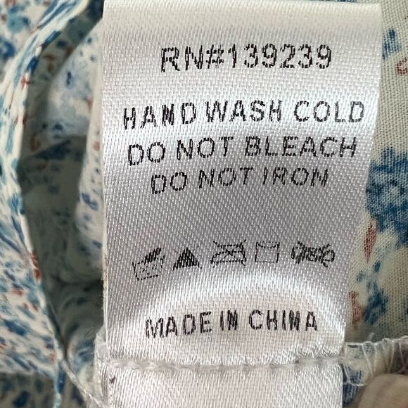 Tuckernuck Bluebell Floral Ditsy Calico Royal Shirt Dress Size XL - Picture 11 of 11